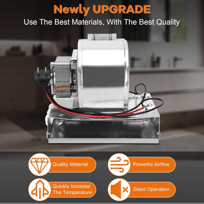 Dreamtrue S97017648 Heater Motor Assembly, S97017648 Fan Replacement for Broan NuTone 665RP 605RP 9965 660RP 9905 665RSP, 97017648 Bathroom Exhaust Fan Motor for NuTone Heater - Image 5